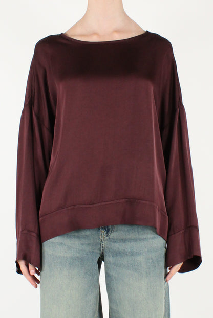 Blusa Scollo a Barca in Viscosa