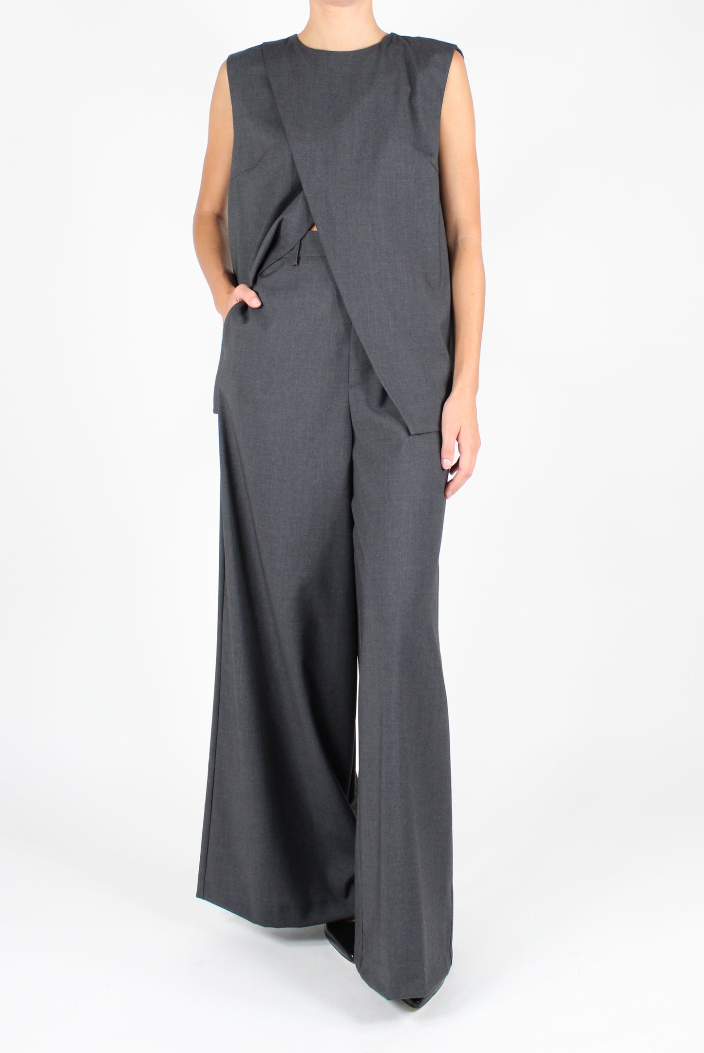 Viscose Blend Palazzo Pants