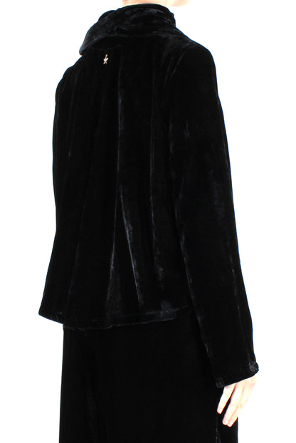 Blusa in Velluto con Fascia