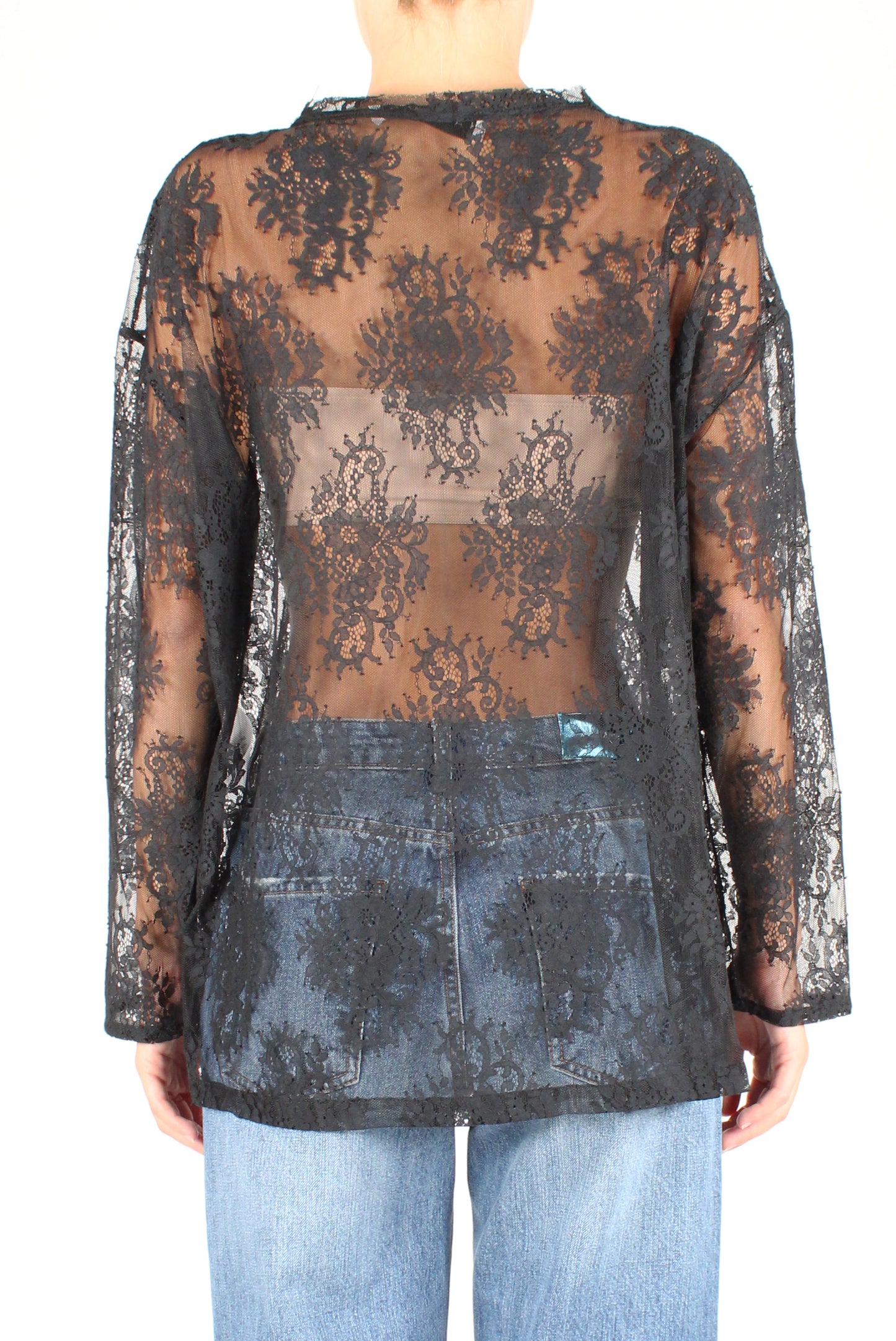 Long Sleeve Lace Blouse