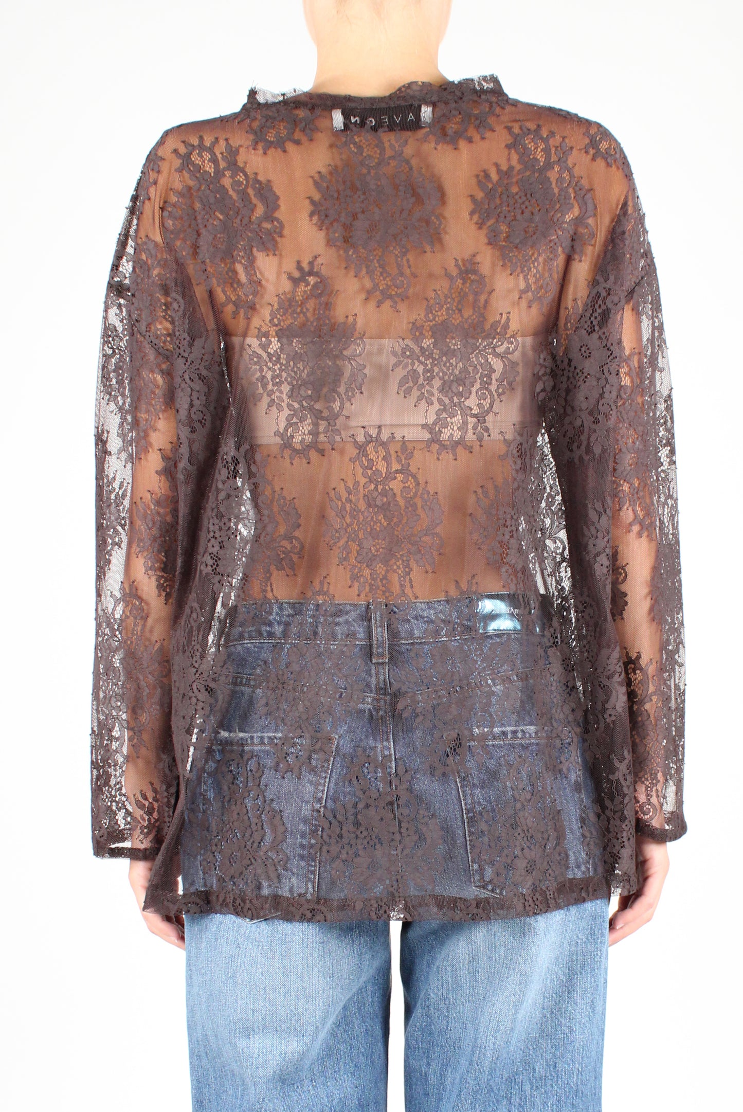 Long Sleeve Lace Blouse