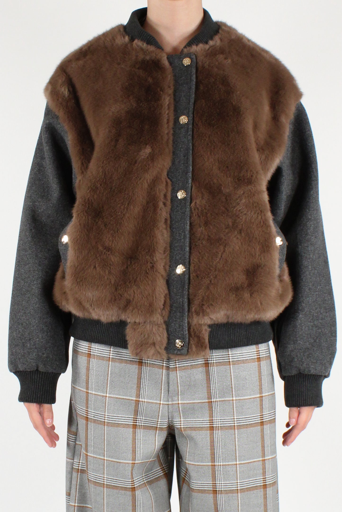 Bomber con Ecopelliccia
