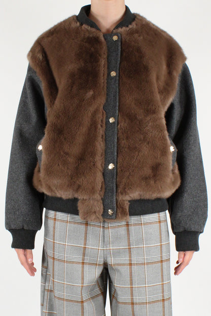 Bomber con Ecopelliccia
