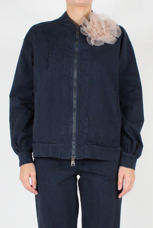 Bomber in Gabardina di Cotone