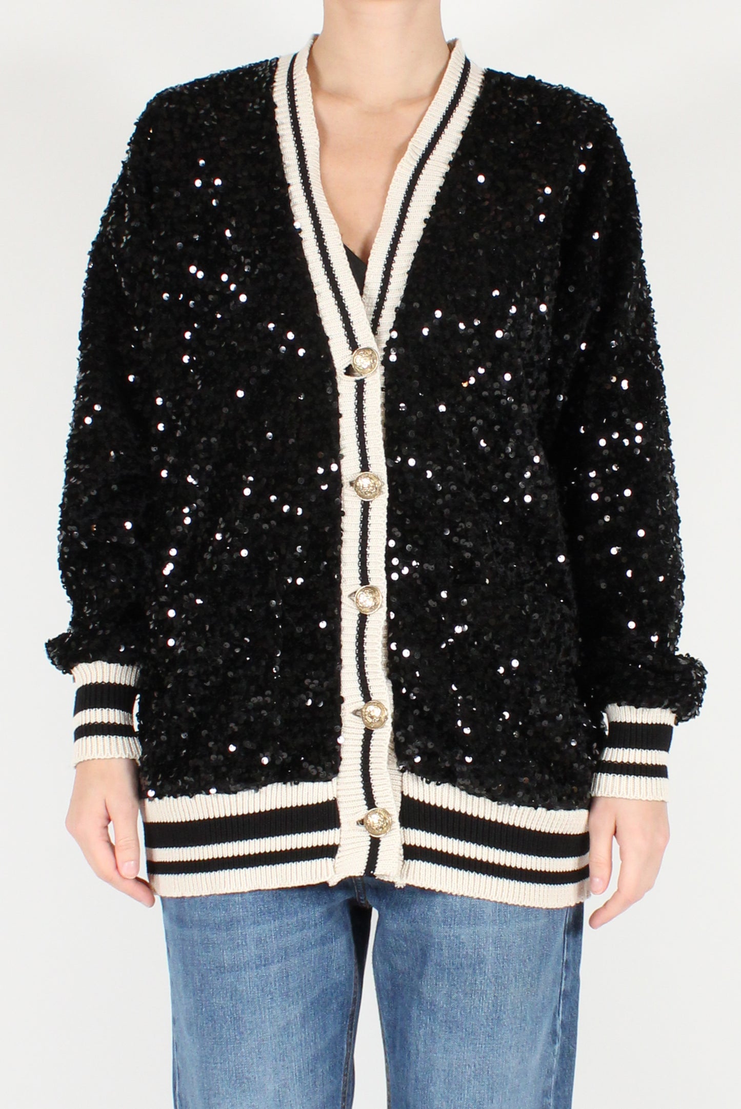 Velvet and Sequin Bomber