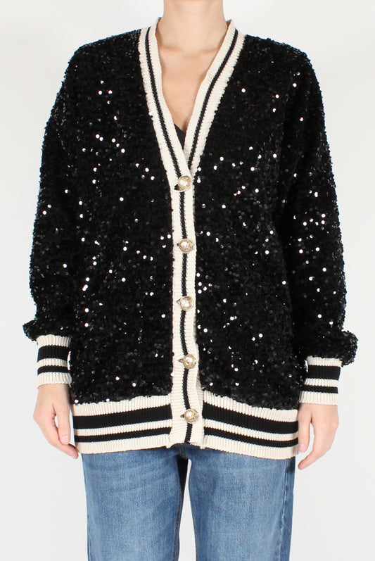 Velvet and Sequin Bomber