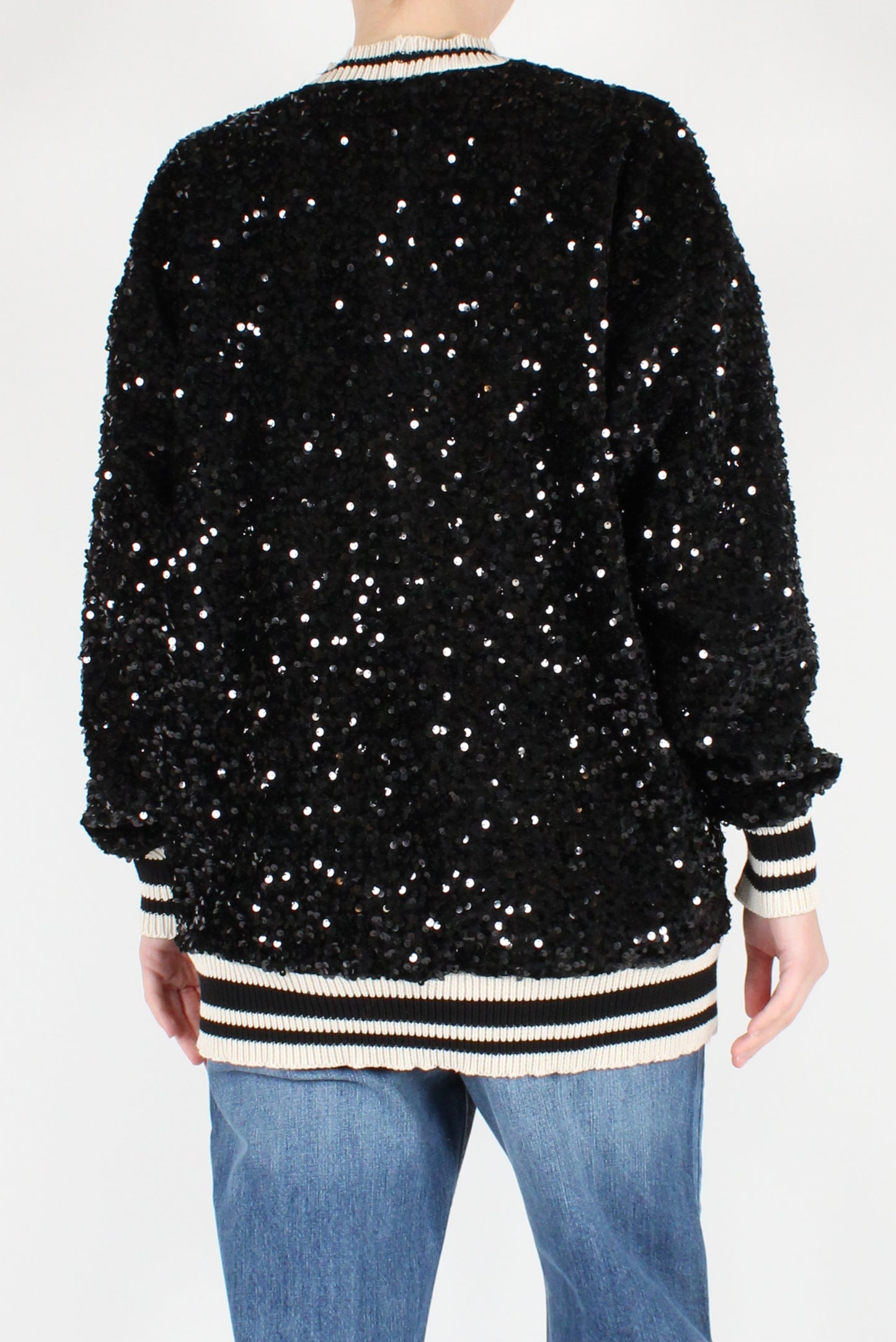 Velvet and Sequin Bomber