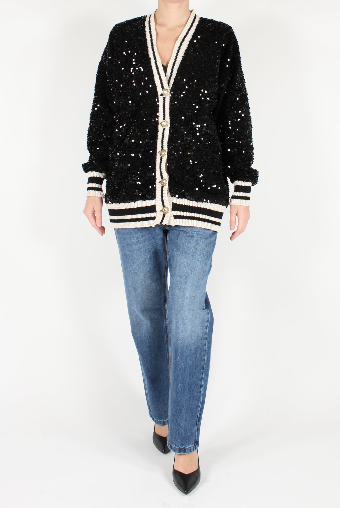 Velvet and Sequin Bomber