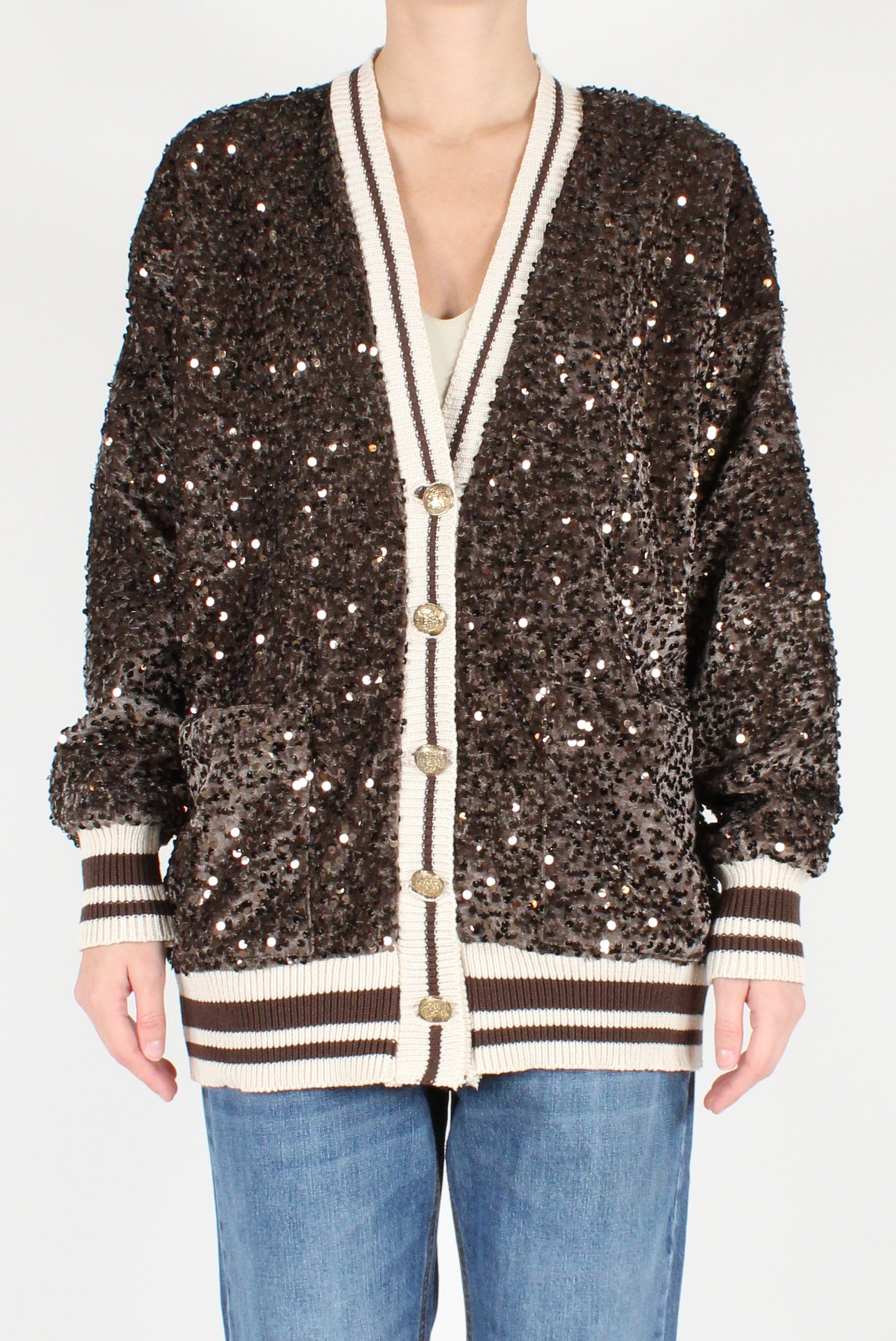 Velvet and Sequin Bomber