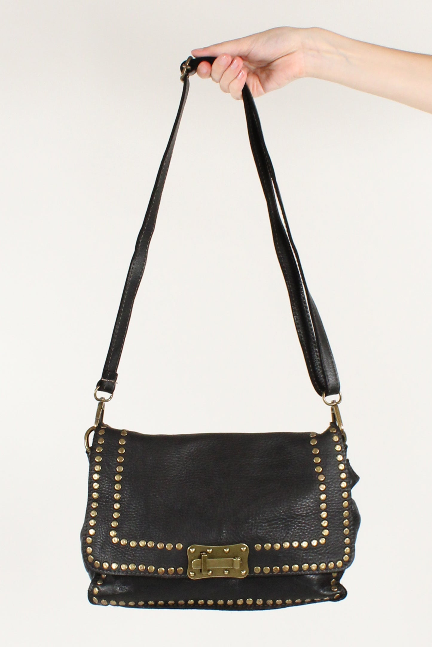 Borsa Borchiata a Trapezio