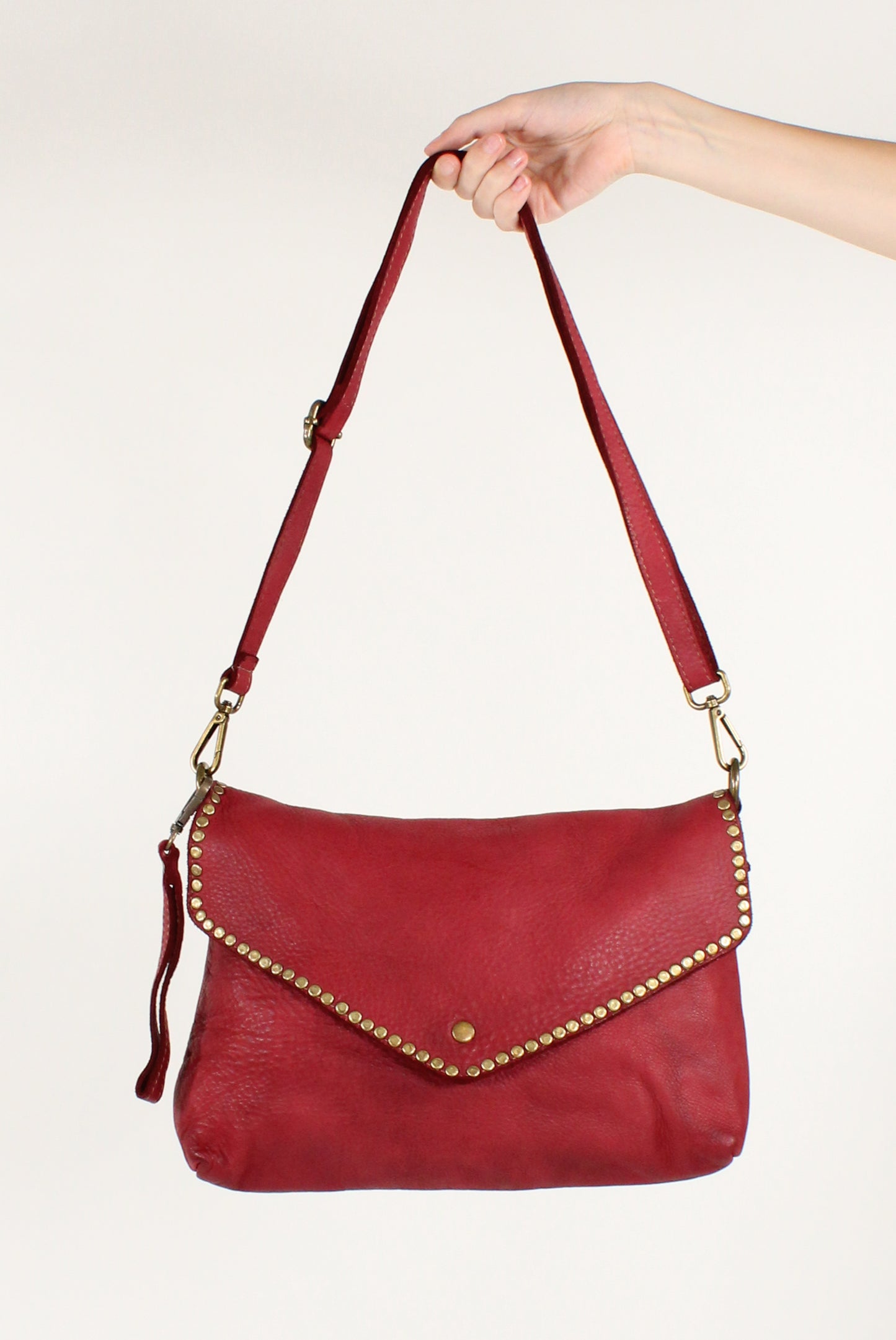 Borsa a Patta Borchiata