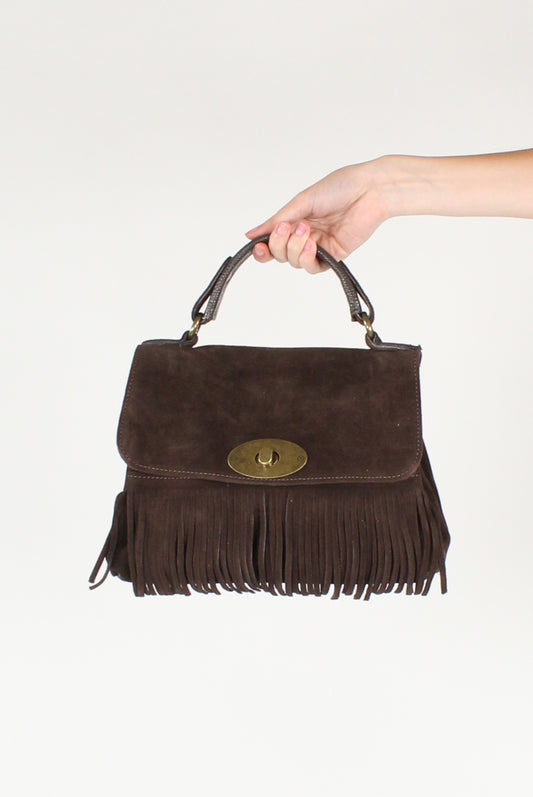 Borsa a Trapezio con Frange