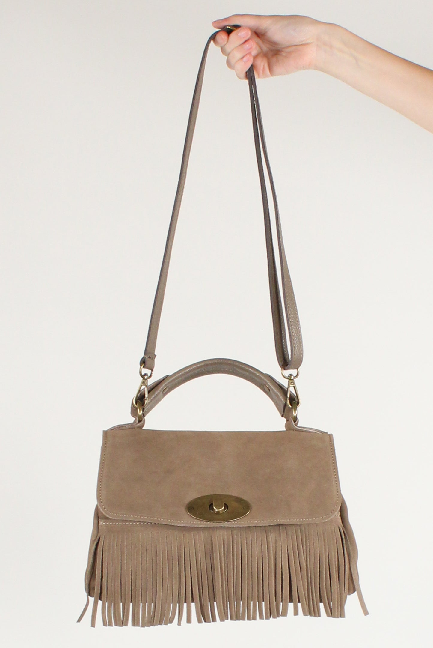 Borsa a Trapezio con Frange