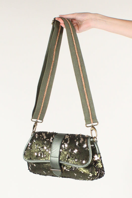 Borsa a Trapezio con Paillettes