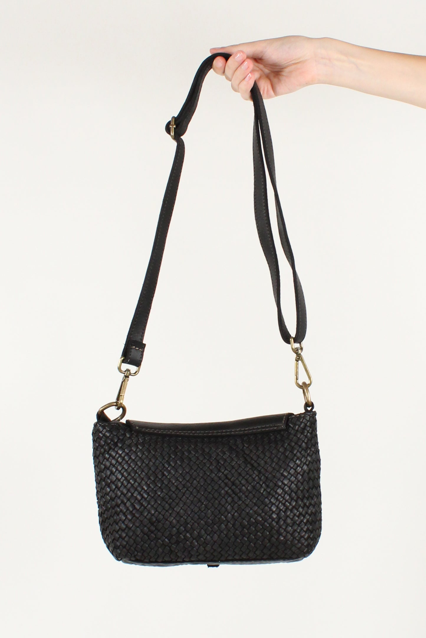 Borsa in Pelle Intrecciata