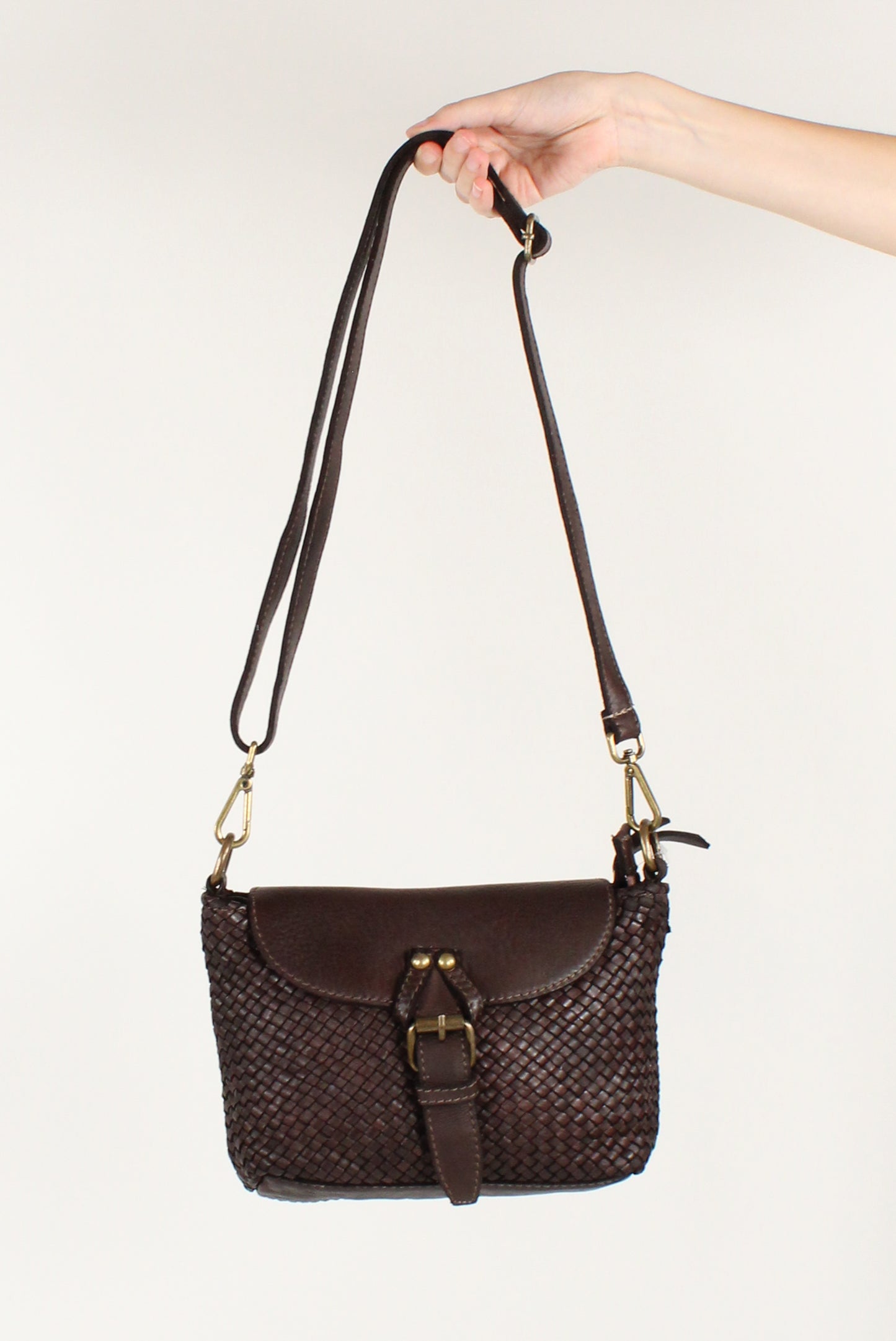 Borsa in Pelle Intrecciata