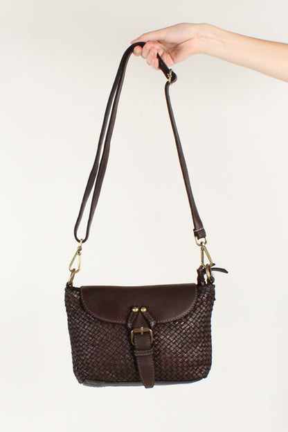 Borsa in Pelle Intrecciata