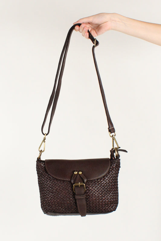Borsa in Pelle Intrecciata
