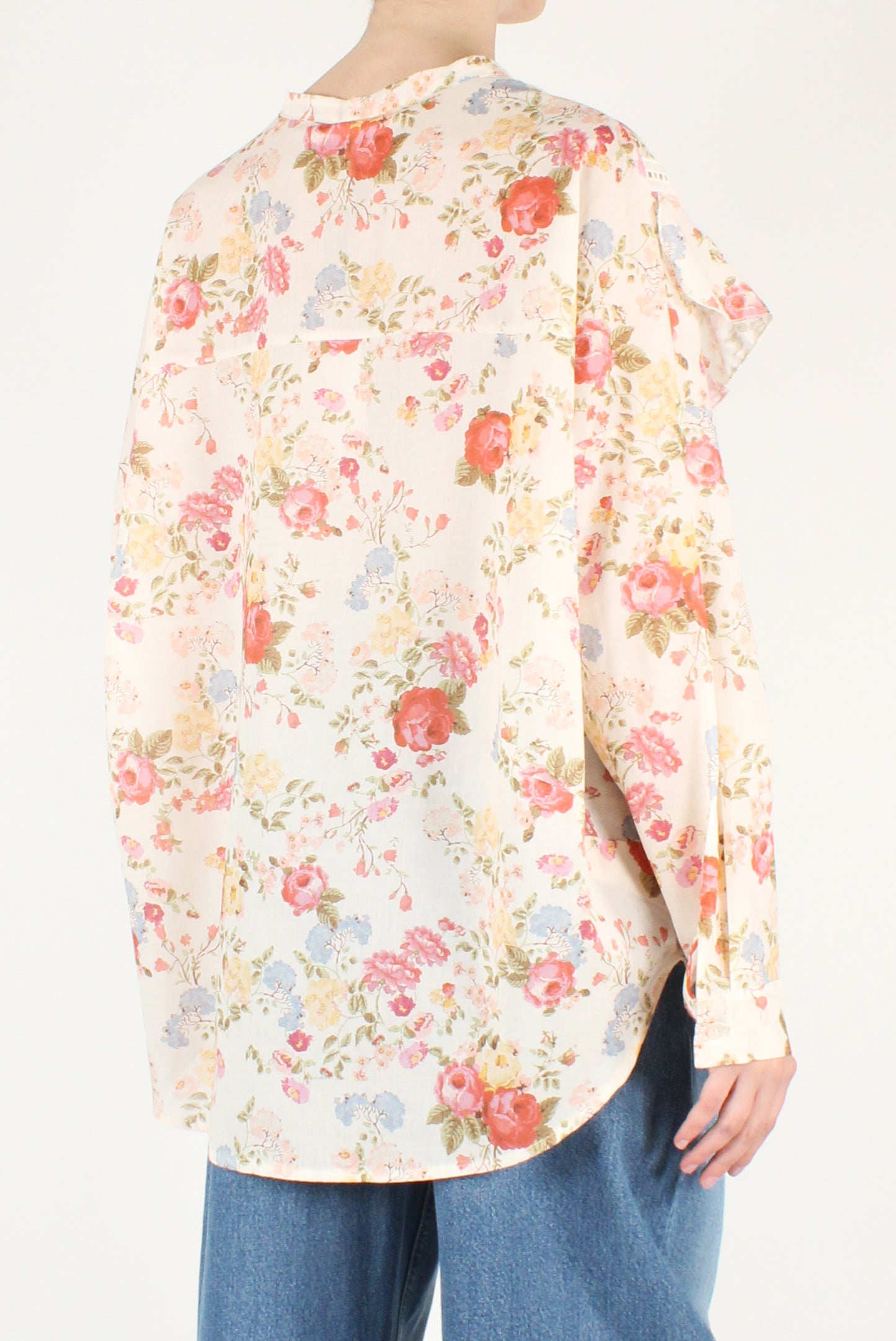 Oversized Floral Print Shirt