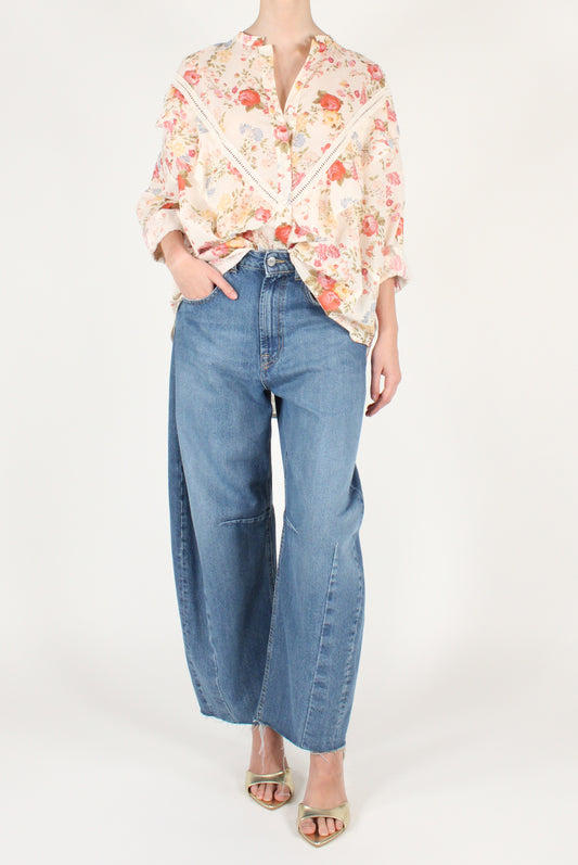 Camicia Over Stampa a Fiori