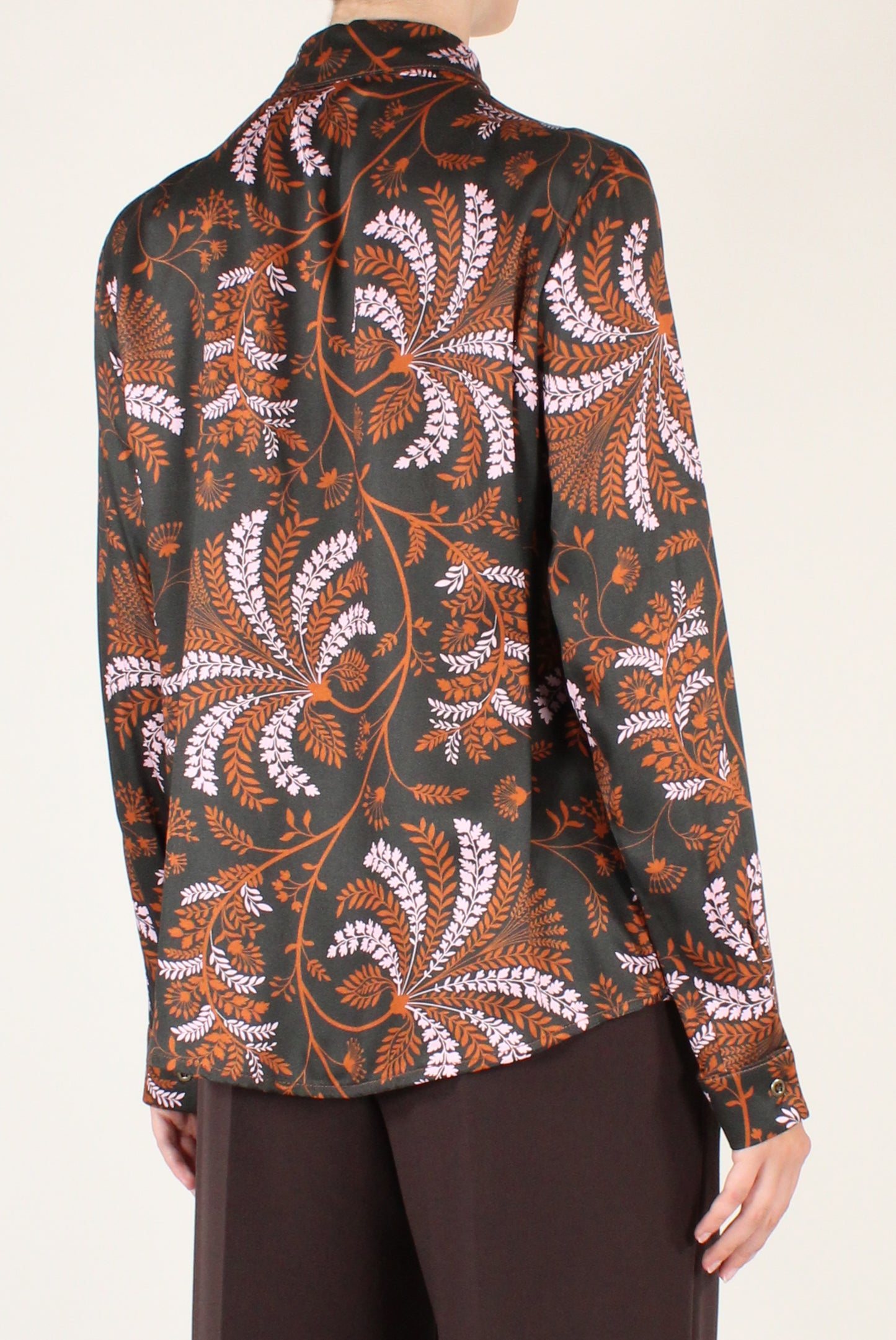 Camicia Stampa Floreale con Nastrino