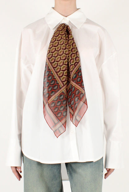 Camicia Over con Foulard