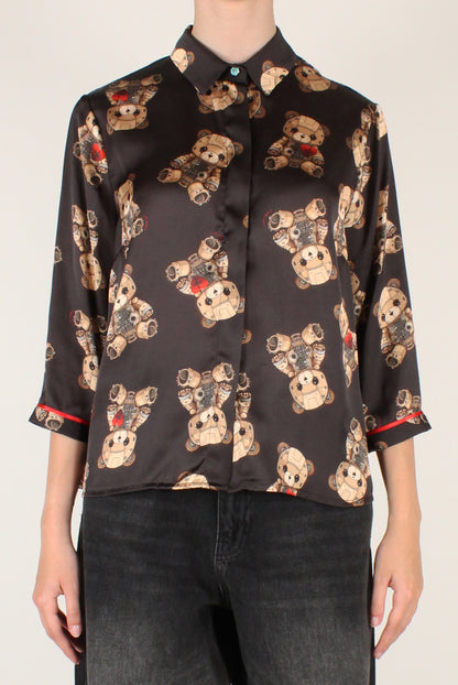Camicia Maniche a 3/4 Stampa Orsetti Robot