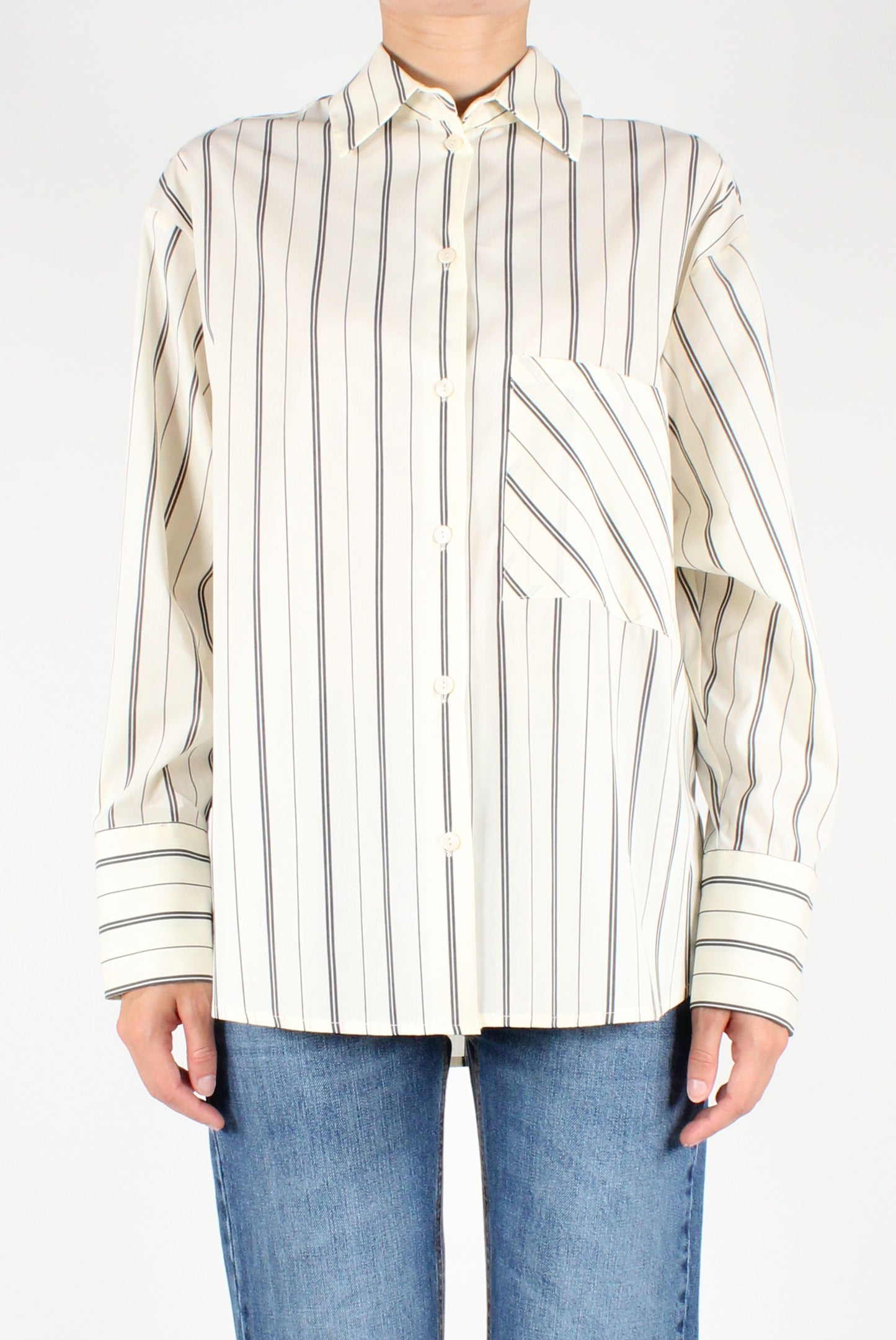 Striped Shirt with Pocket