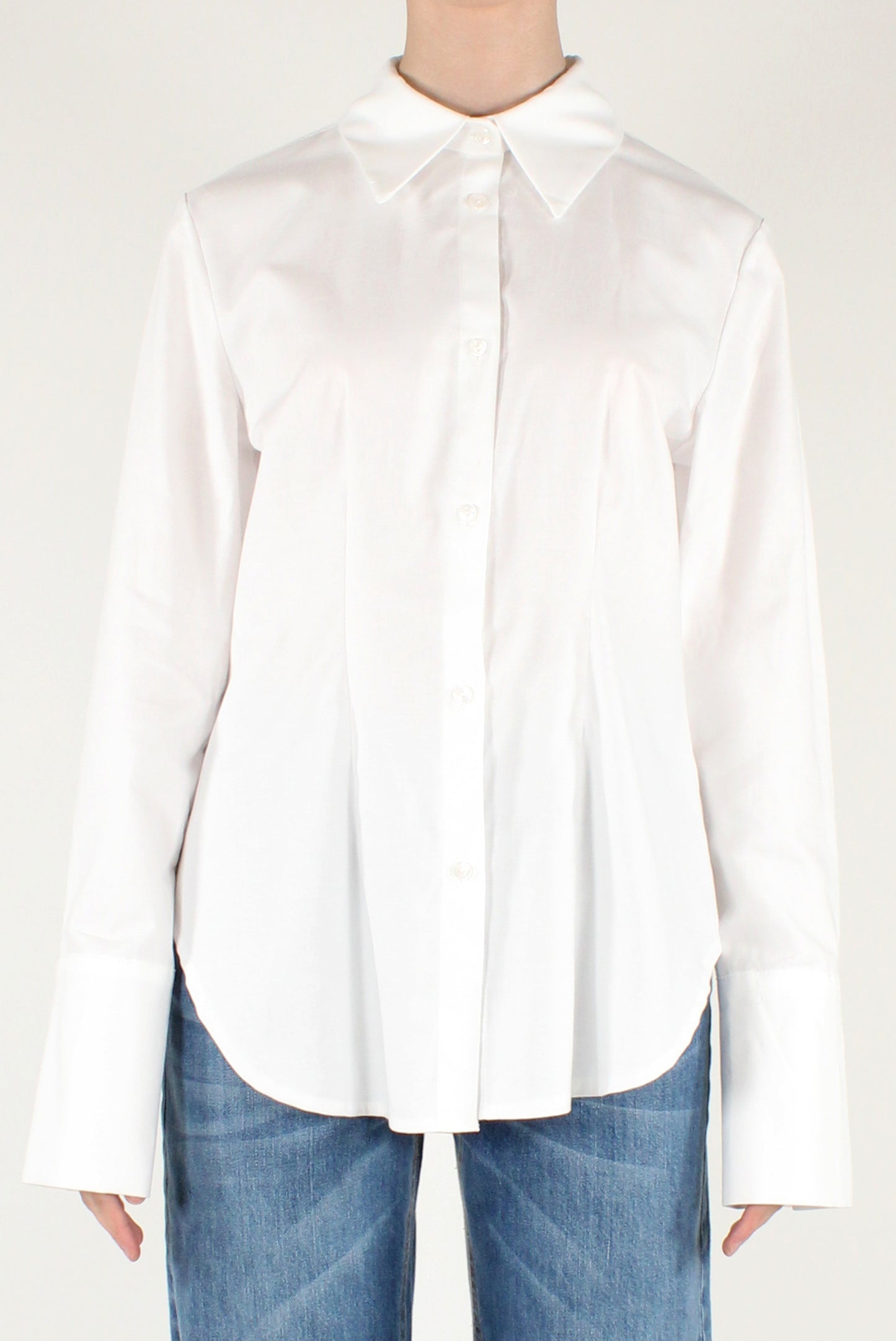 Fitted Piquet Cotton Shirt