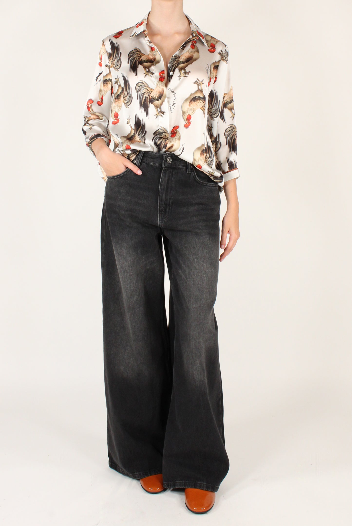 Camicia Maniche a 3/4 Stampa Galli