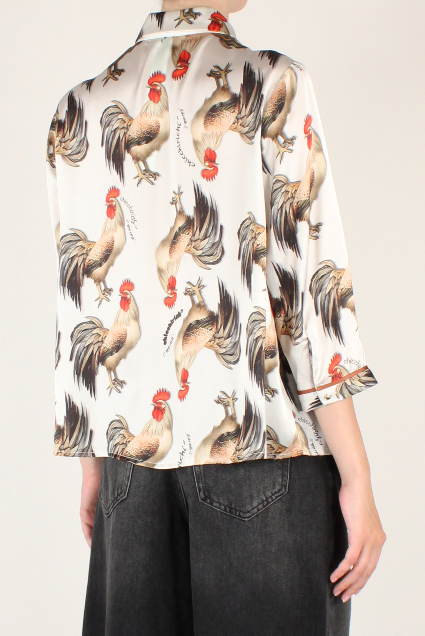 Camicia Maniche a 3/4 Stampa Galli