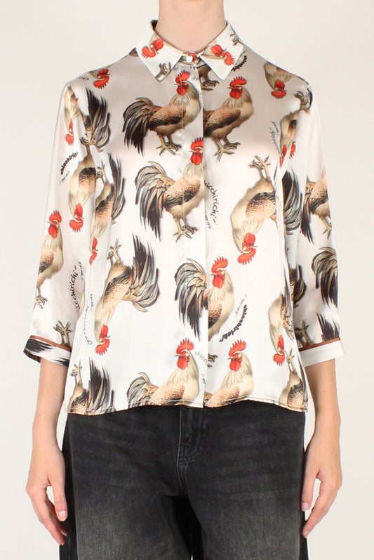 Camicia Maniche a 3/4 Stampa Galli