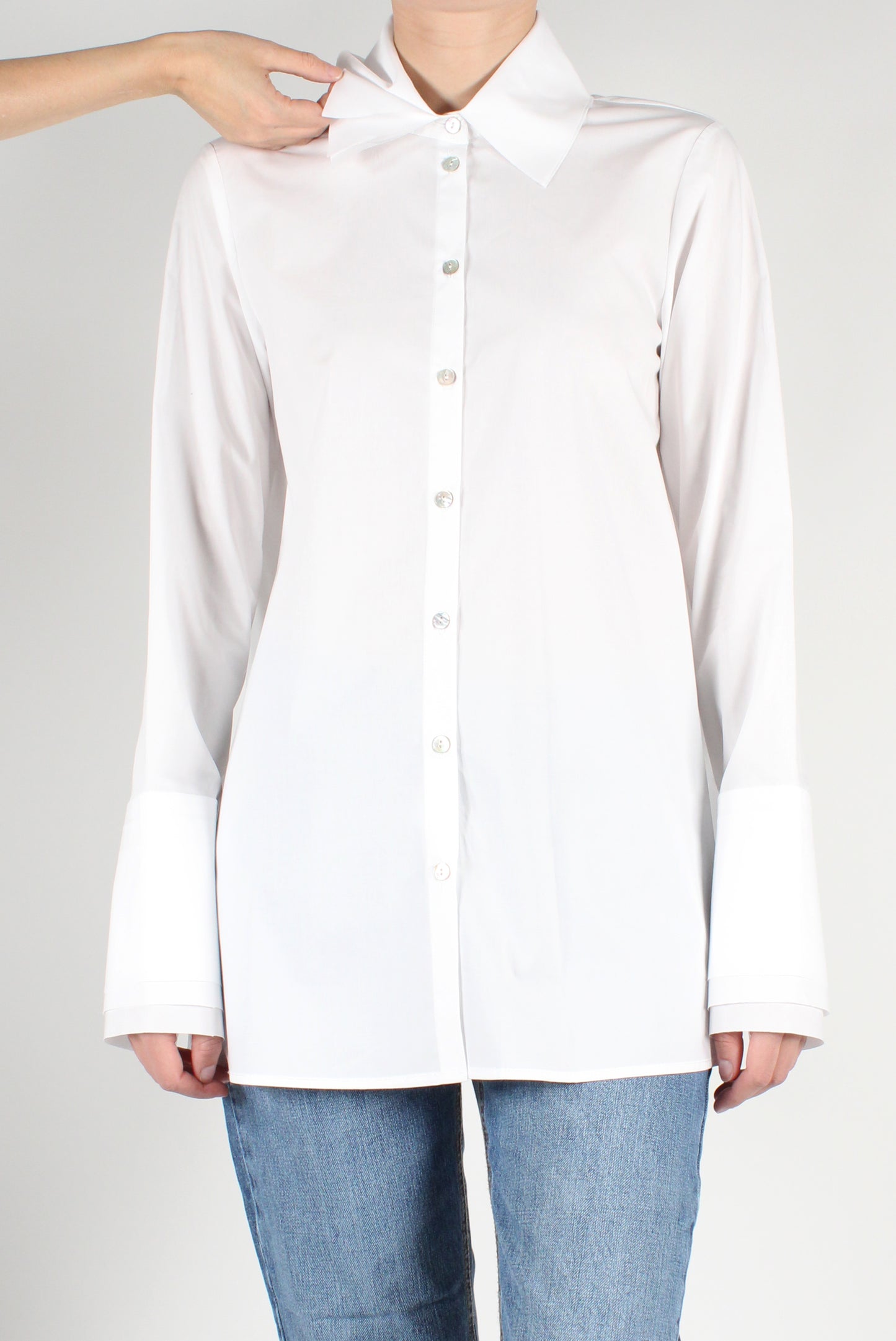 Shirt with Triple Layer Collar and Cuffs