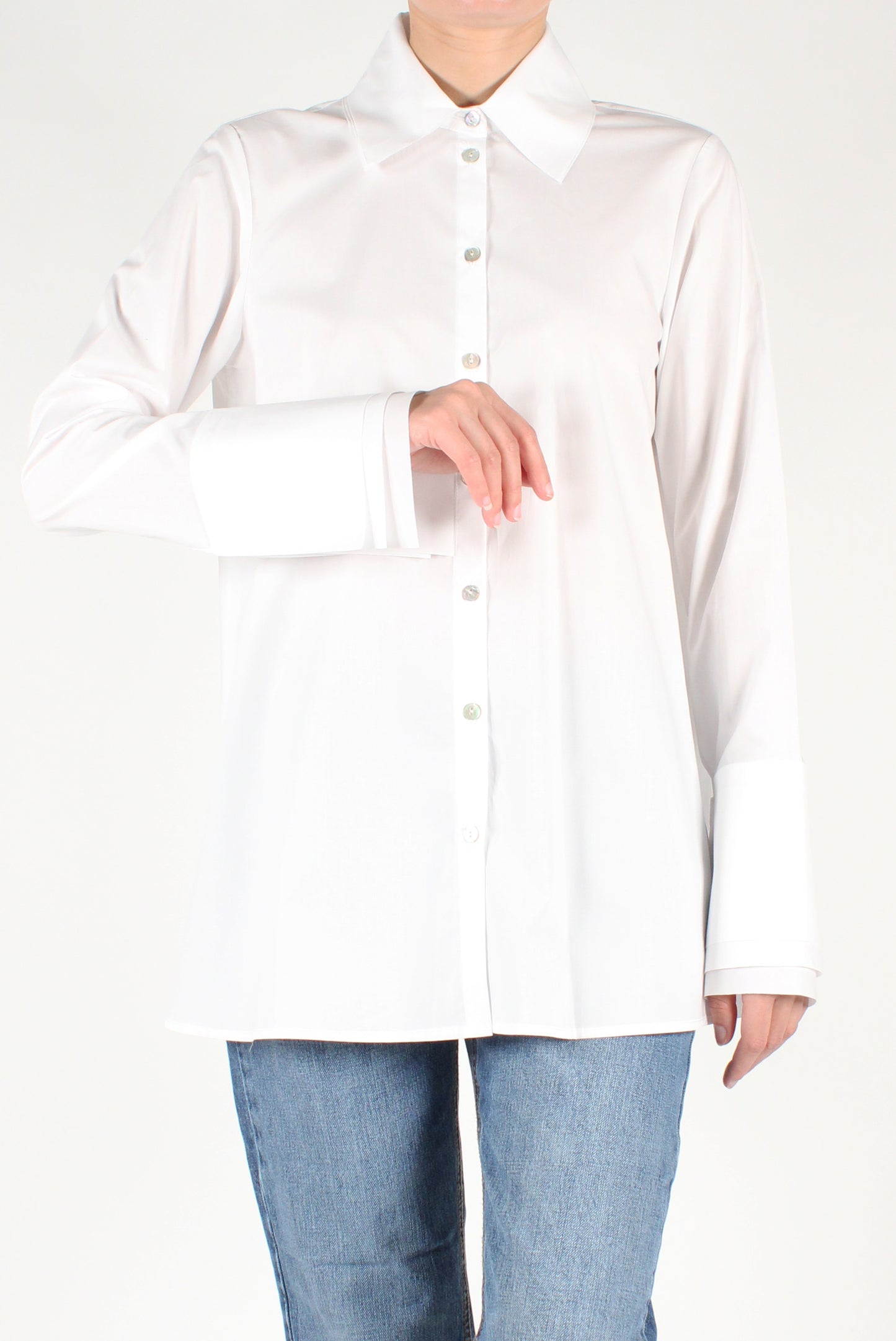 Shirt with Triple Layer Collar and Cuffs