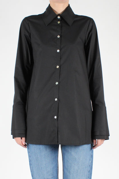 Shirt with Triple Layer Collar and Cuffs