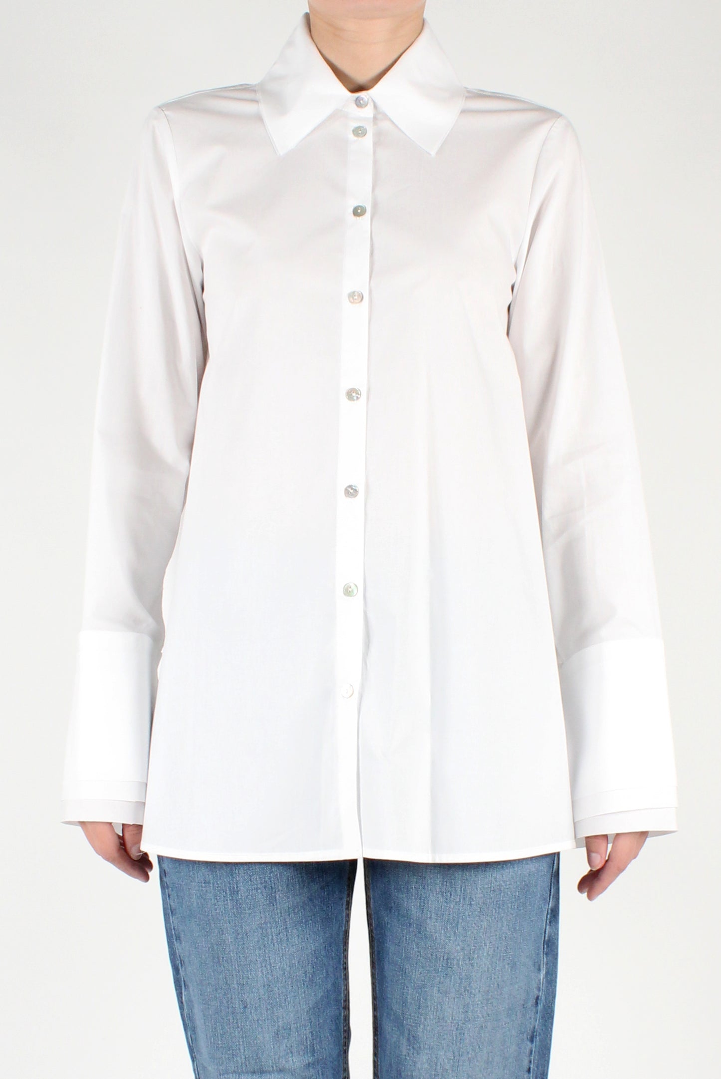 Shirt with Triple Layer Collar and Cuffs