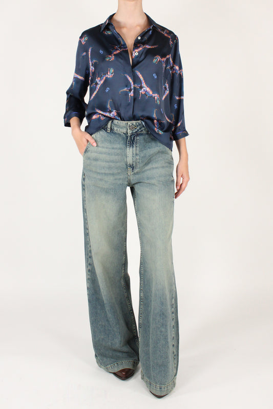 Camicia Maniche a 3/4 Stampa T-Rex