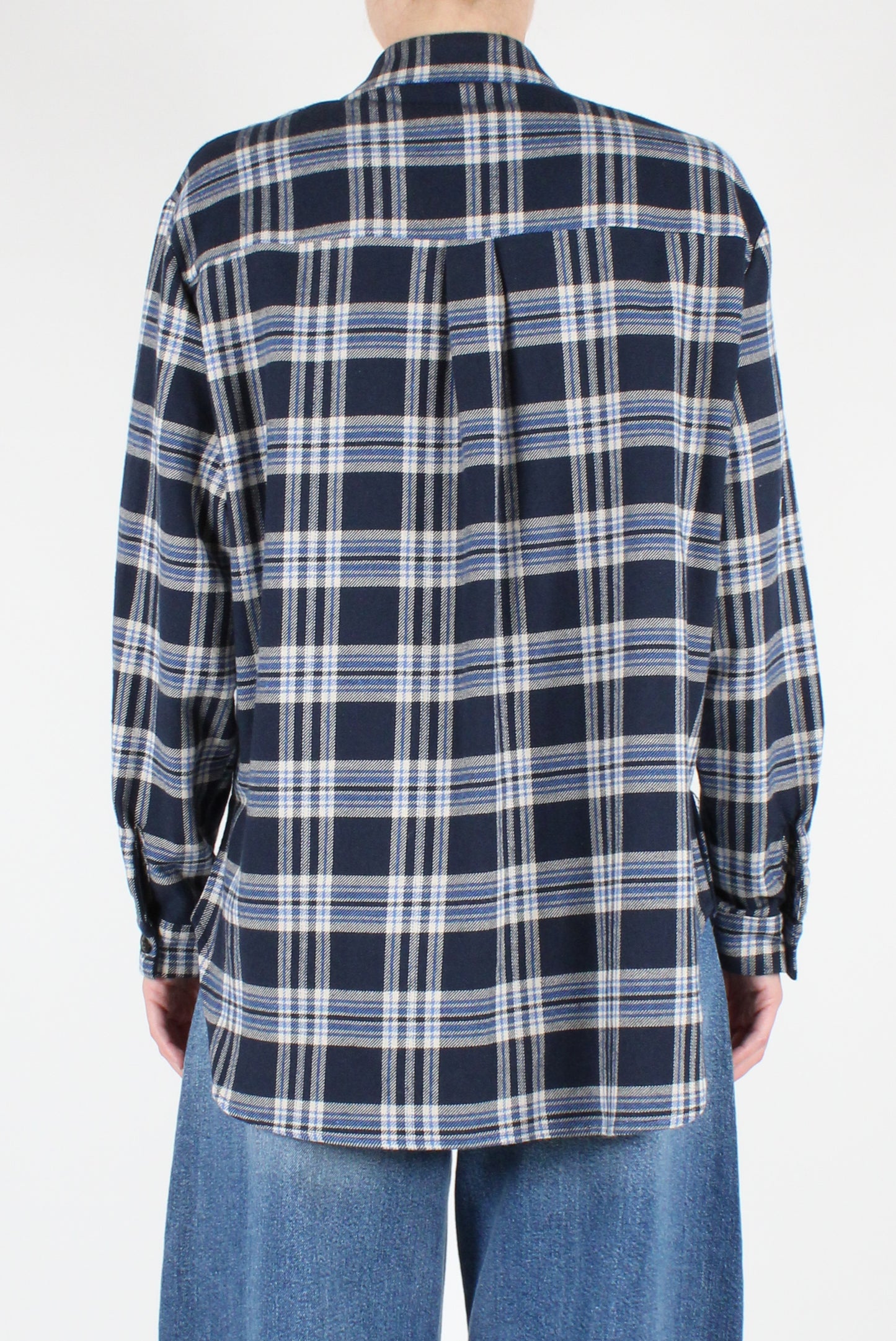 Tartan Flannel Shirt with Pins