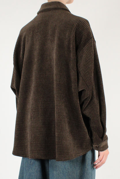 Camicia Over in Velluto a Coste