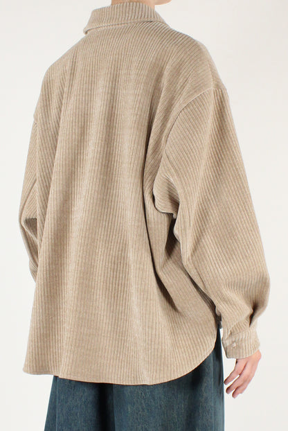 Camicia Over in Velluto a Coste