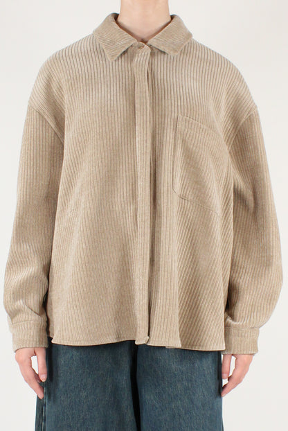 Camicia Over in Velluto a Coste