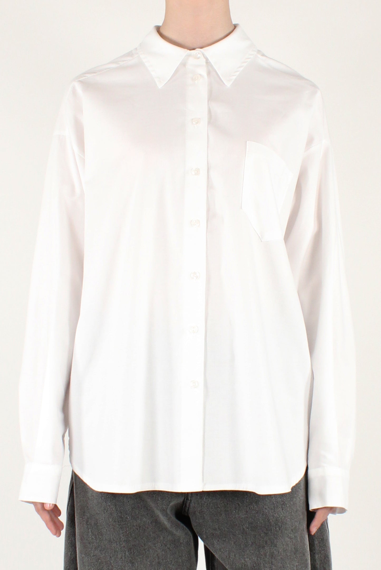 Camicia Over in Cotone Piquet