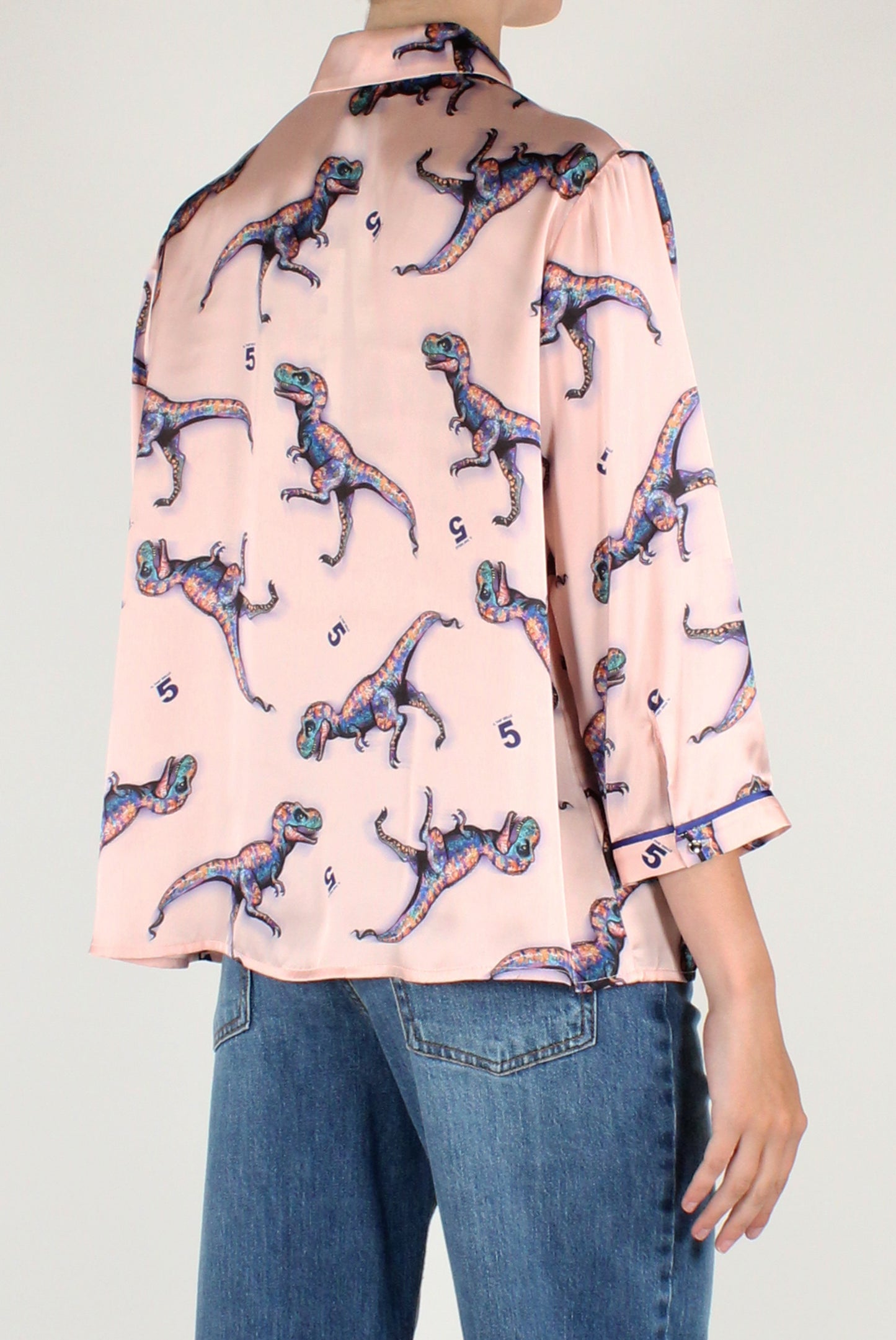 Camicia Maniche a 3/4 Stampa T-Rex