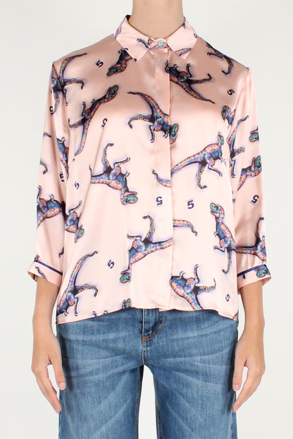 Camicia Maniche a 3/4 Stampa T-Rex