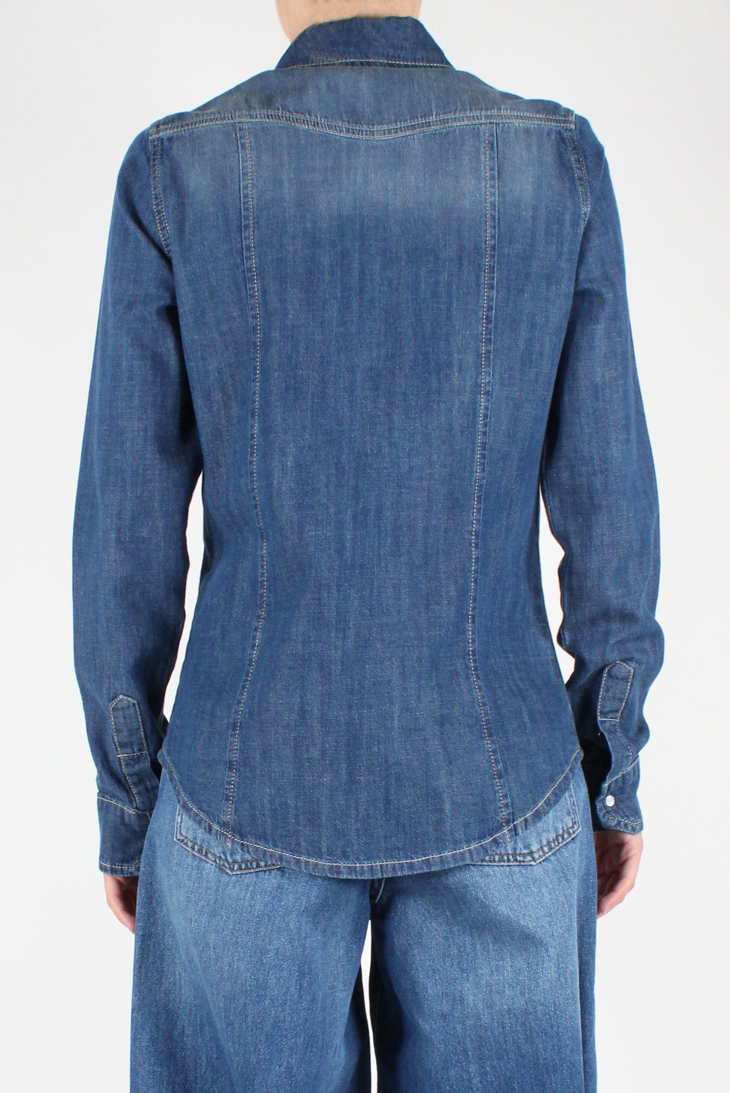 Denim Shirt with Pockets