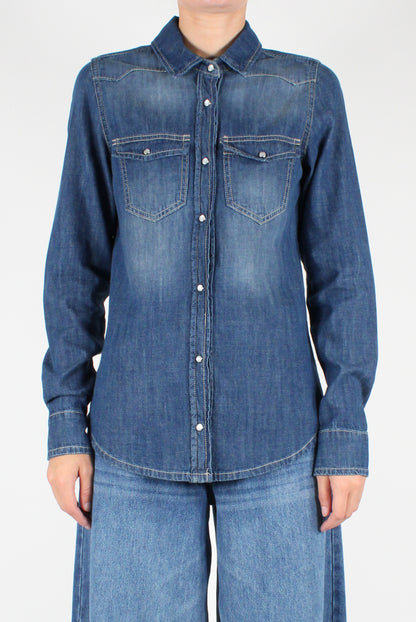 Denim Shirt with Pockets