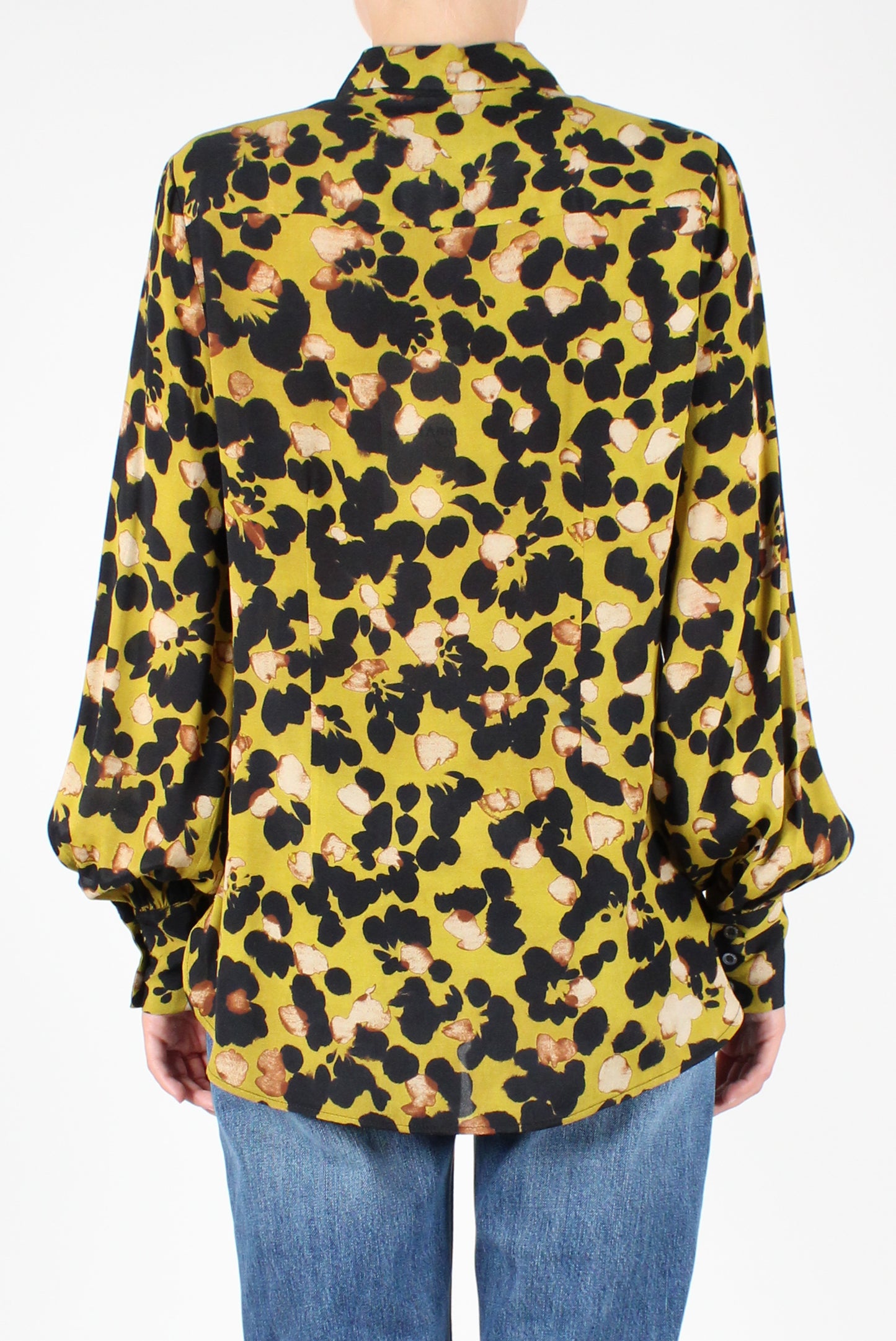 Abstract Printed Viscose Shirt