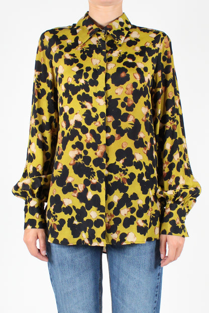 Abstract Printed Viscose Shirt