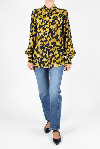 Abstract Printed Viscose Shirt