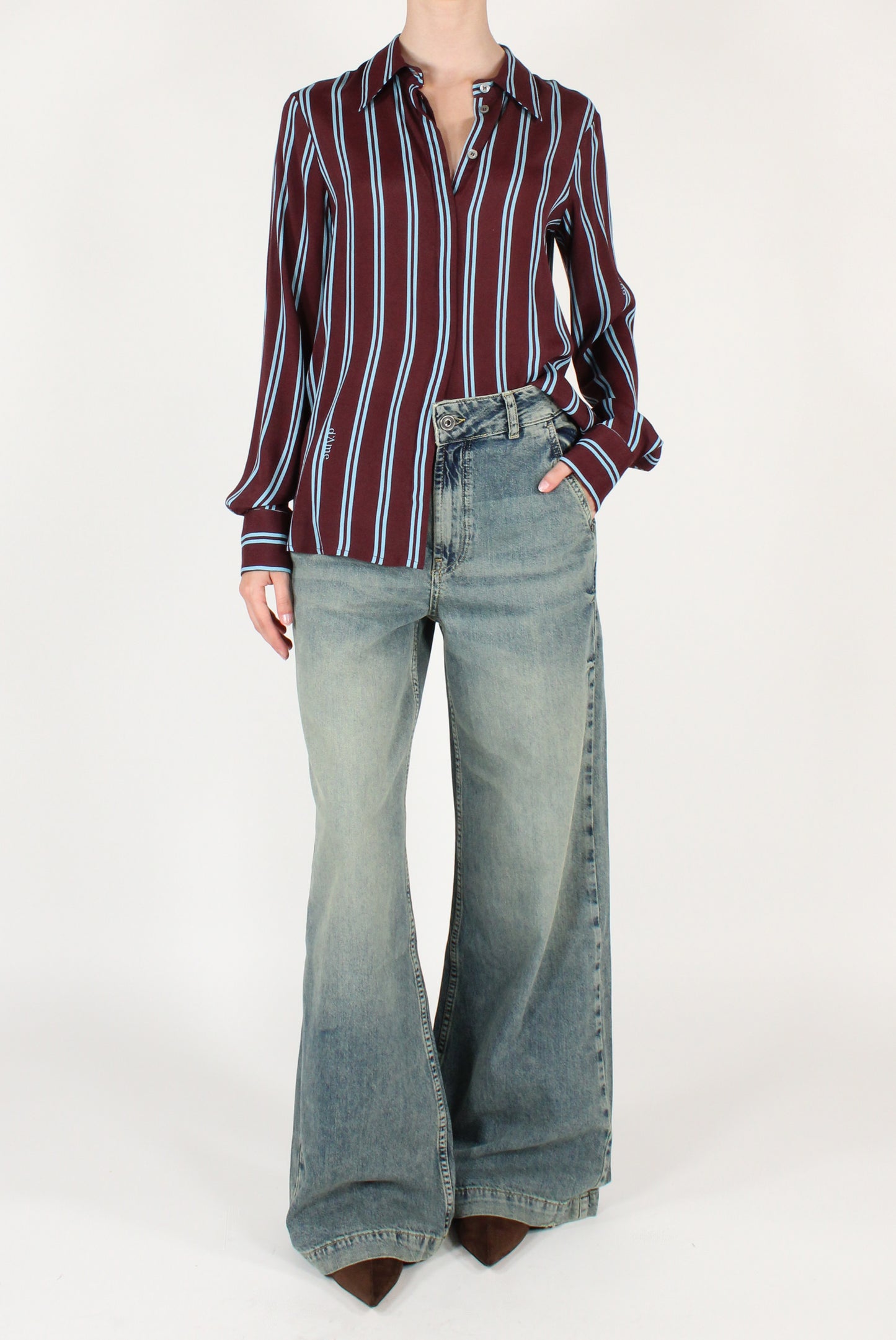 Camicia a Righe Verticali